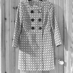 Emanuel: Black & White Geometric print jacket